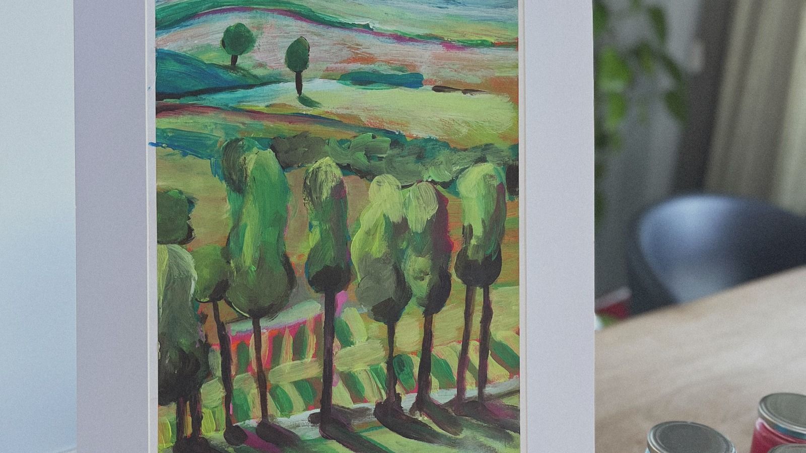 Schilderij Wish you were here